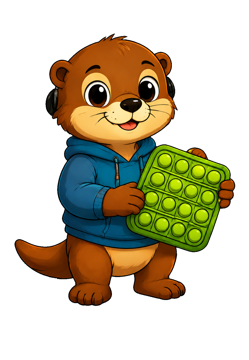 Official character artwork of Fidget Otter