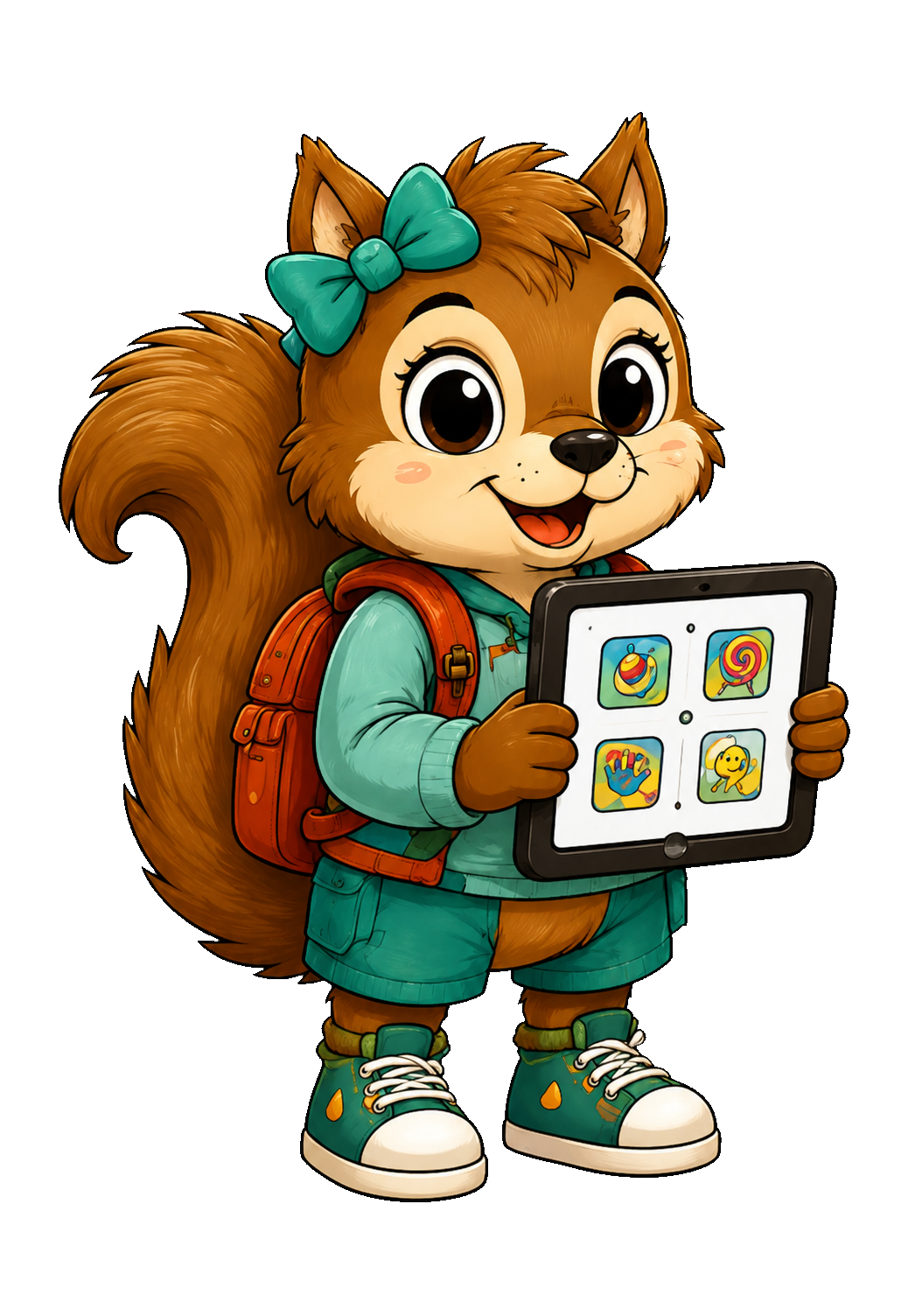 Official character artwork of Gia Squirrel