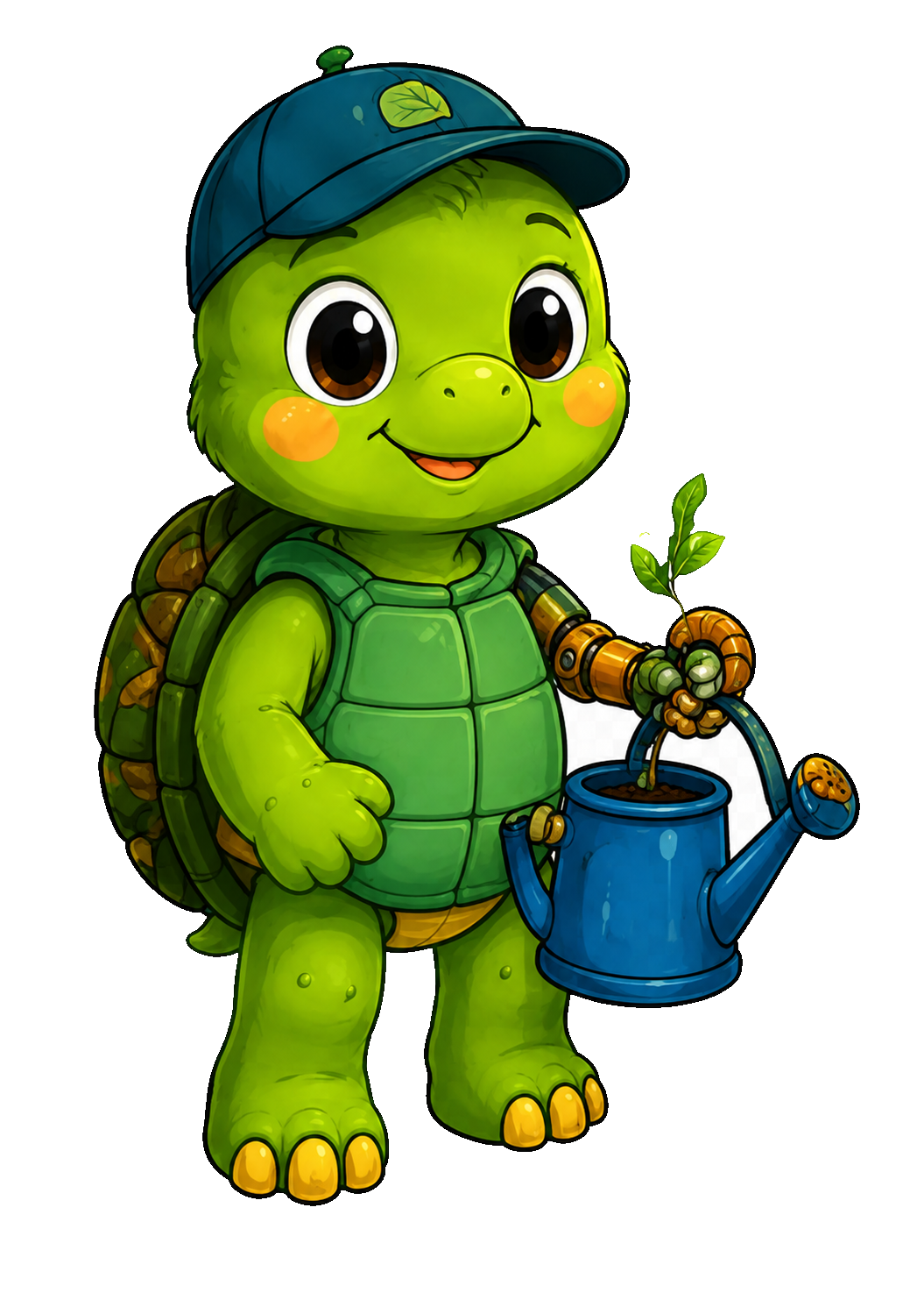 Official character artwork of Sprout Turtle